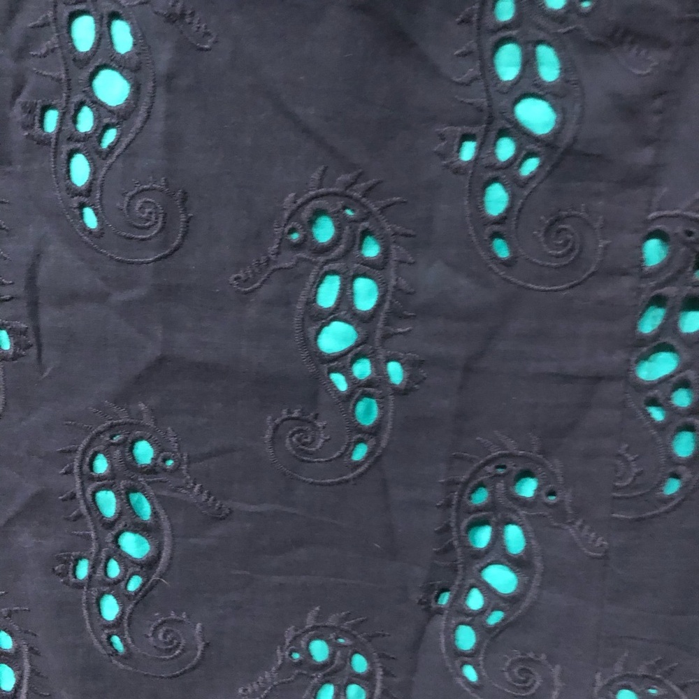 Hatley Navy and Teal Sea Horse Dress - Picture 2 of 3